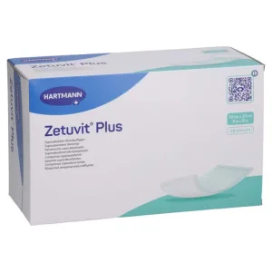 Zetuvit Plus compresă absorbantă extra puternică sterilă 10x20 cm 20 buc.