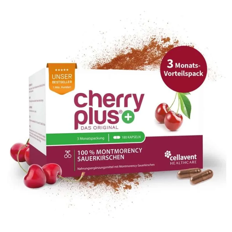Capsule originale de cireșe amare Montmorency - Cherry PLUS® 180 Capsule — preț și oferte