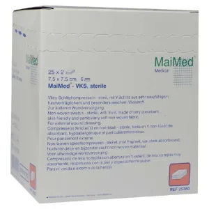 Comprese nețesute cu fantă Sterile 7,5x7,5 c 25X2 buc
