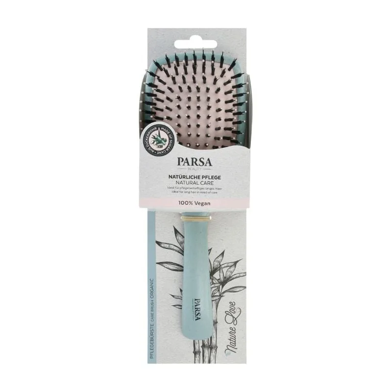 Perie de par paddle Care Brush Organic, menta, 1 bucata, Parsa — preț și oferte