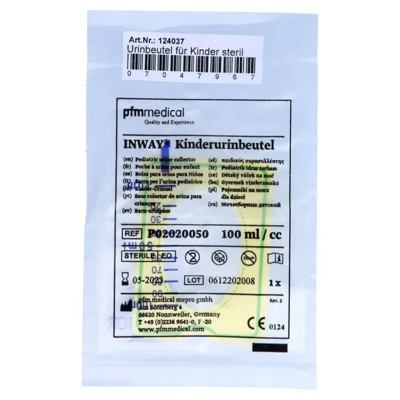 Pungă de urină sterilă pentru copii 100 ml 1 buc — preț și oferte