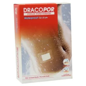 DracoPor Pansament impermeabil pentru răni 5x7.2cm steril 25 buc.