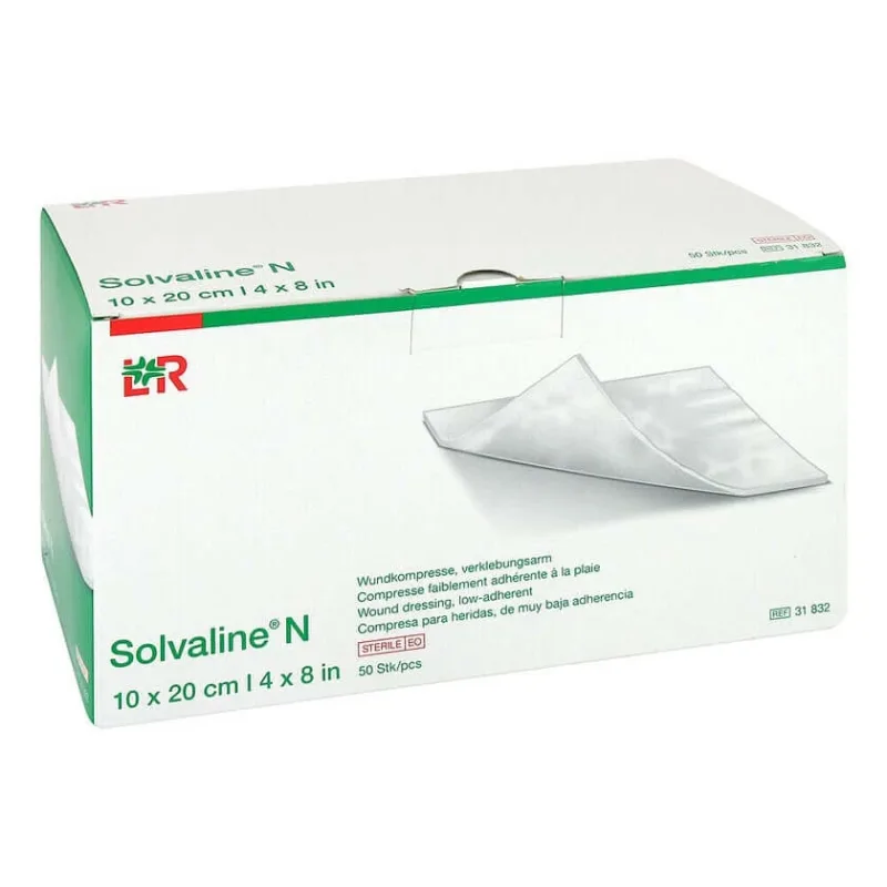 Comprese Solvaline N 10x20 cm sterile 50 buc. — preț și oferte