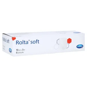 Rolta bandaj moale din bumbac sintetic 10 cmx3 m 6 buc.