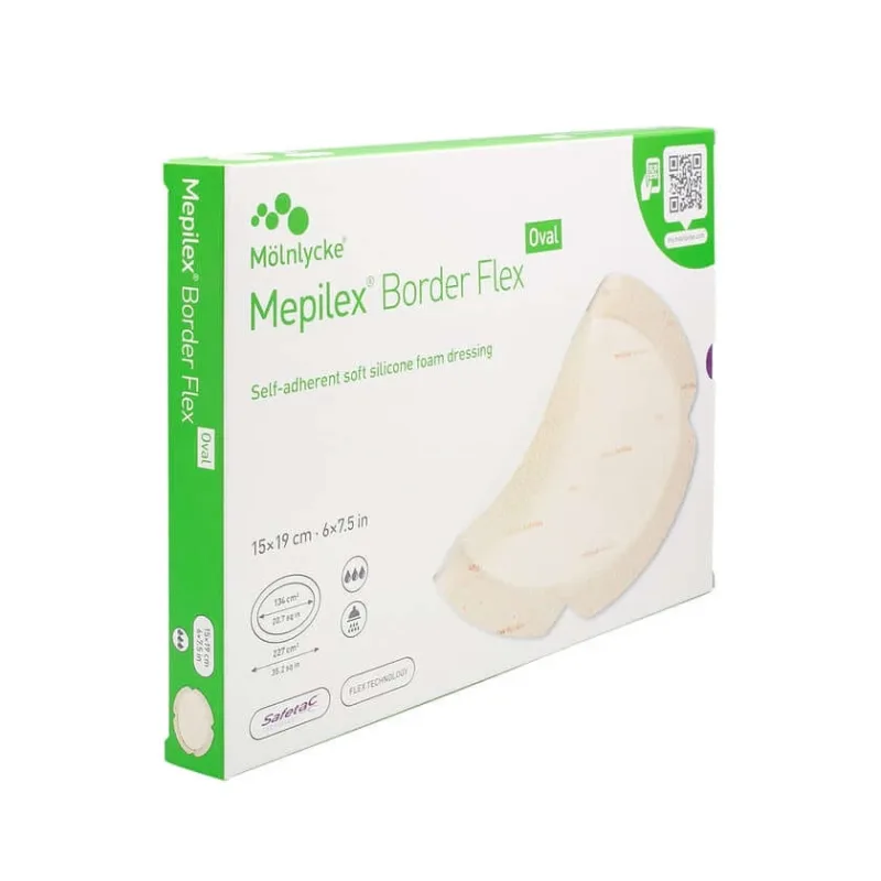 Mepilex Border Flex spumă adezivă 15x19 cm oval 5 buc. — preț și oferte