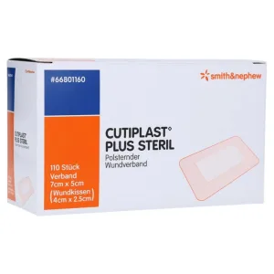 Cutiplast Plus bandaj steril 5x7 cm 110 buc