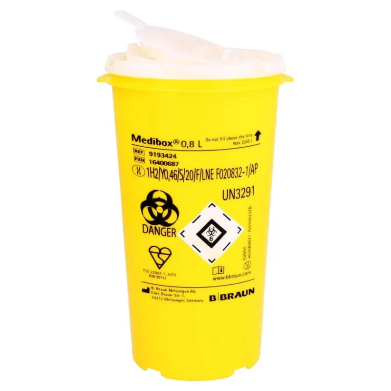 Recipient de eliminare Medibox 0,8 l 1 buc — preț și oferte