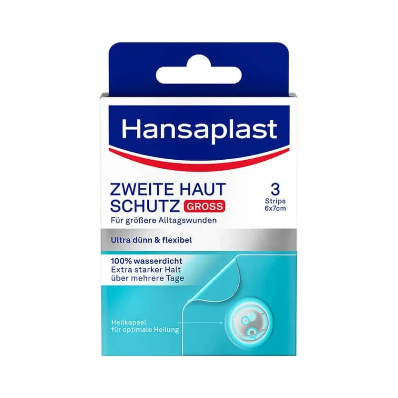 Hansaplast Al doilea plasturi de protecție a pielii mari 3 buc — preț și oferte