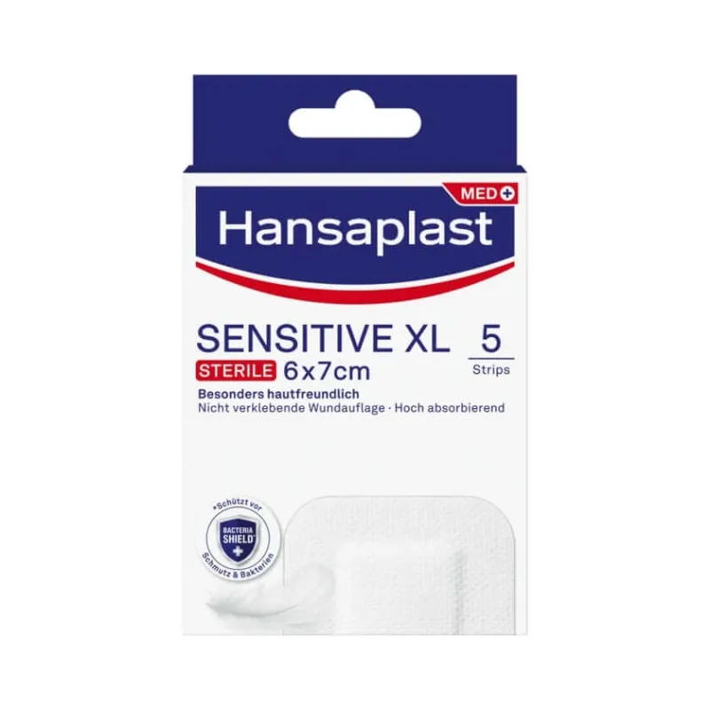 Hansaplast Pansament pentru rană Sensitive XL 6 x 7cm 5 buc — preț și oferte