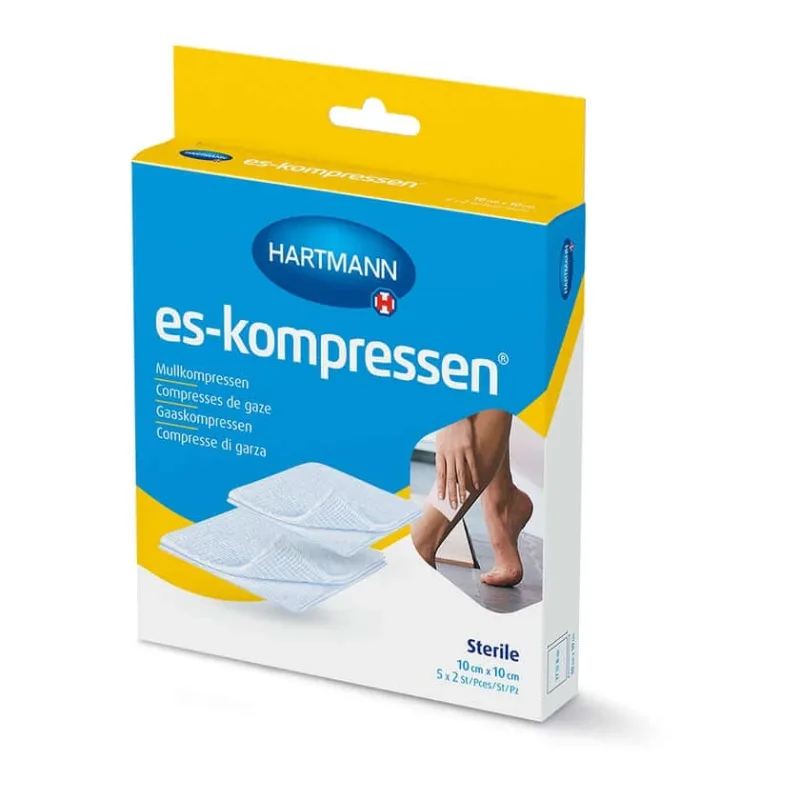 ES Comprese sterile 10x10cm 8 straturi 17 fire 5X2 buc. — preț și oferte