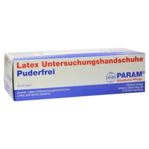 Mănuși de unică folosință latex fără pudră M 100 buc