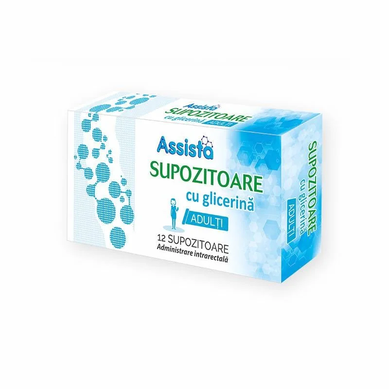 Supozitoare pentru adulti 2350mg, 12 bucati, Assista — preț și oferte