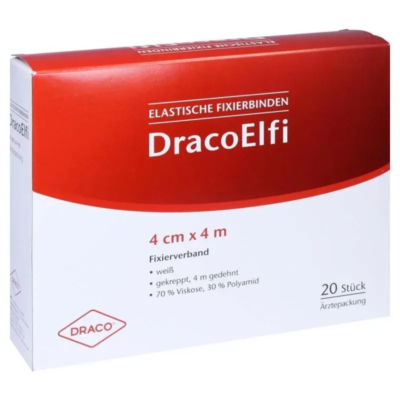 Dracoelfi Bandaj elastic de fixare 4 cm x 4 m crepat 20 buc — preț și oferte