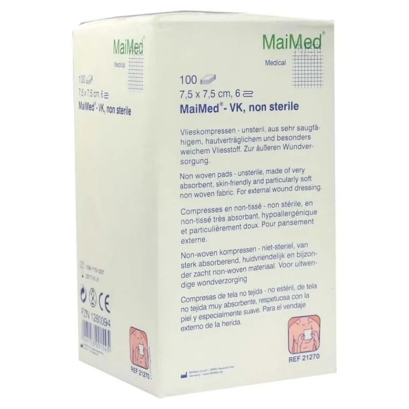 Comprese nețesute nesterile 7,5x7,5 cm 6fac 100 buc. — preț și oferte