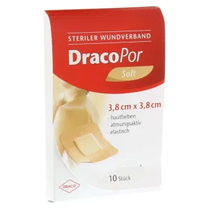Pansament Dracopor 3.8x3.8 cm steril h 10 buc