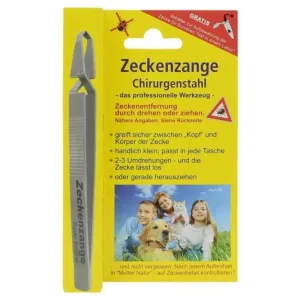 Forceps Tick din oțel chirurgical canelat 1 buc