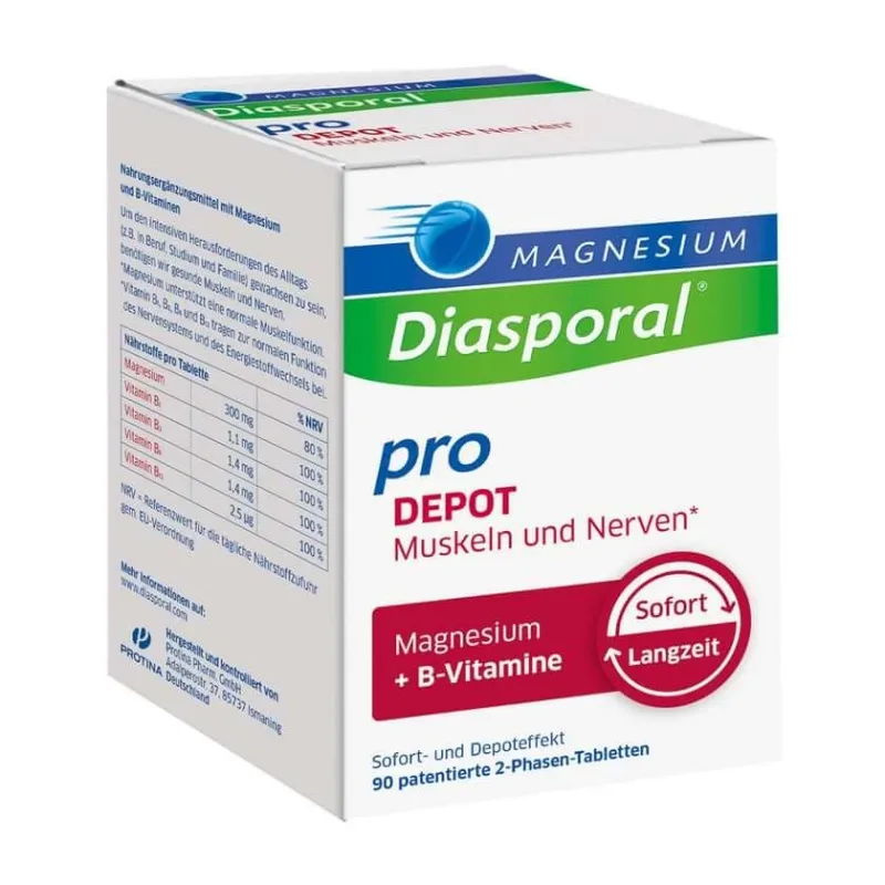 Magneziu Diasporal® pro Depot Mușchi și nervi 90 St — preț și oferte