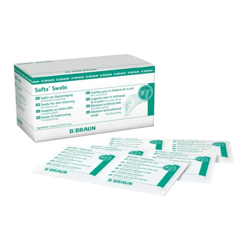 B. Braun Softa Swabs 65 x 30 mm tampoane cu alcool pentru curățarea pielii 100 buc. — preț și oferte