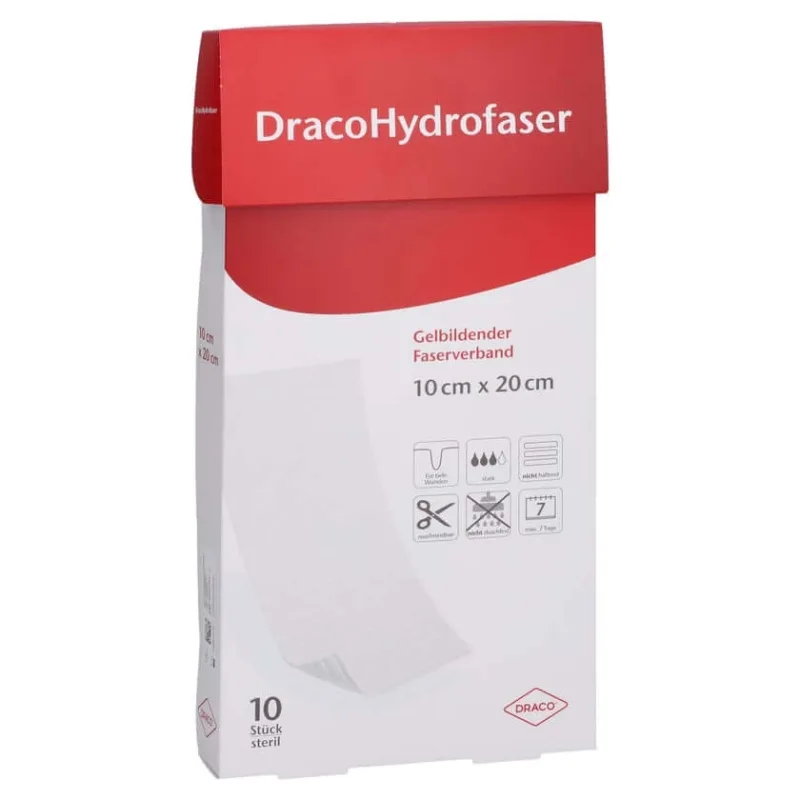 Dracohydrofibre 10x20 Cm Pansament din fibre care formează gel 10 buc — preț și oferte