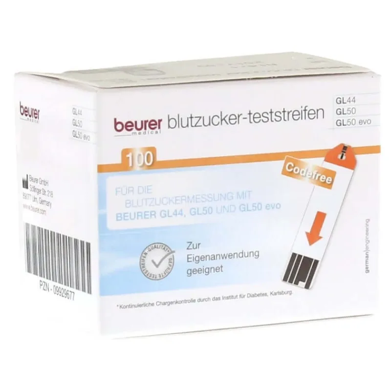 Beurer benzi de testare a glicemiei GL 44/ GL 50 100 buc. — preț și oferte