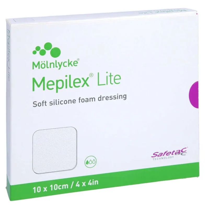 Pansament spumă Mepilex Lite 10x10 cm ster 5 buc — preț și oferte