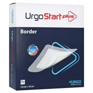 Urgostart Plus Border 12x12 cm Pansament pentru rană 10 buc.