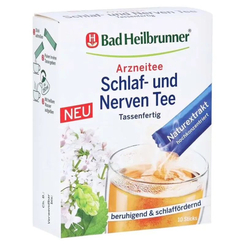BAD Heilbrunner Somn și ceai de nervi gata de băut 10X1.0 g — preț și oferte
