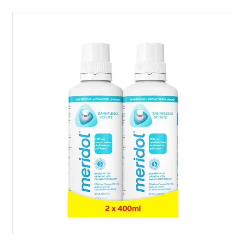 Pachet dublu de apă de gură Meridol 2X400 ml — preț și oferte