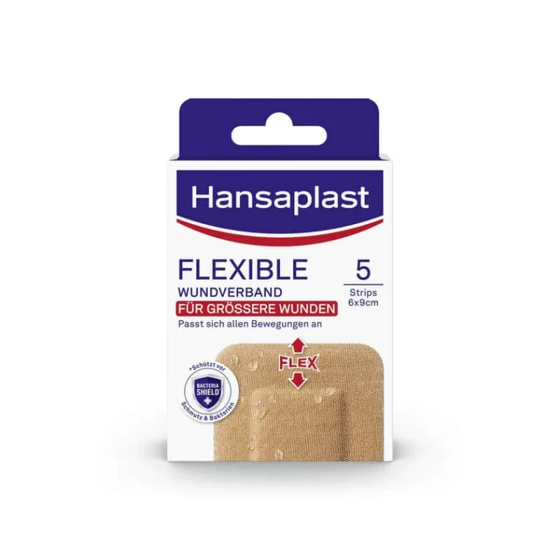 Hansaplast Pansament flexibil pentru plăgi 6x9,5 cm 5 buc — preț și oferte
