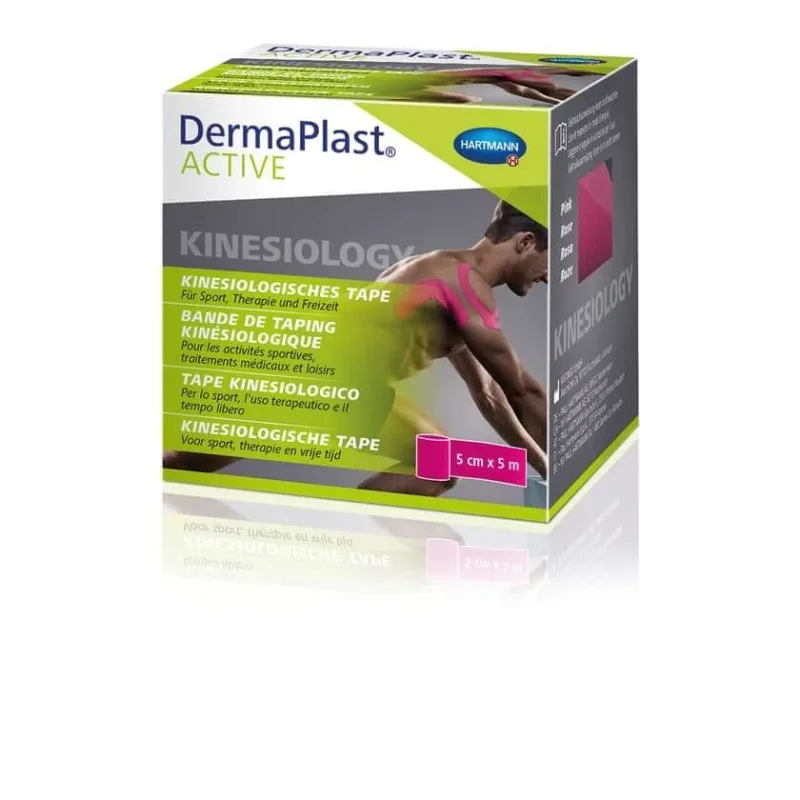 Banda kinesiologică activă DermaPlast roz 5cm x 5m 1 buc — preț și oferte