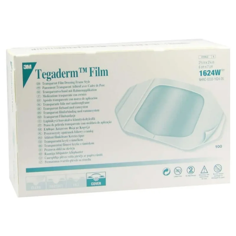Tegaderm 3M Film 6x7 cm 1624W 100 buc. — preț și oferte
