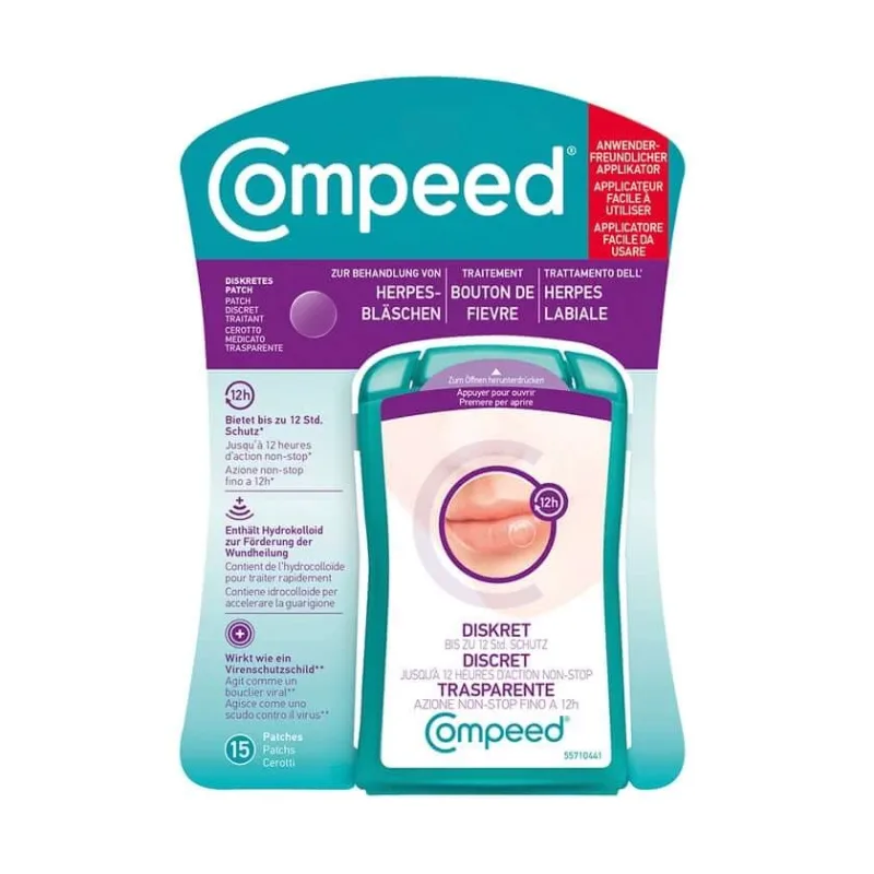 Compeed herpes blister patch cu aplicator 15 buc — preț și oferte