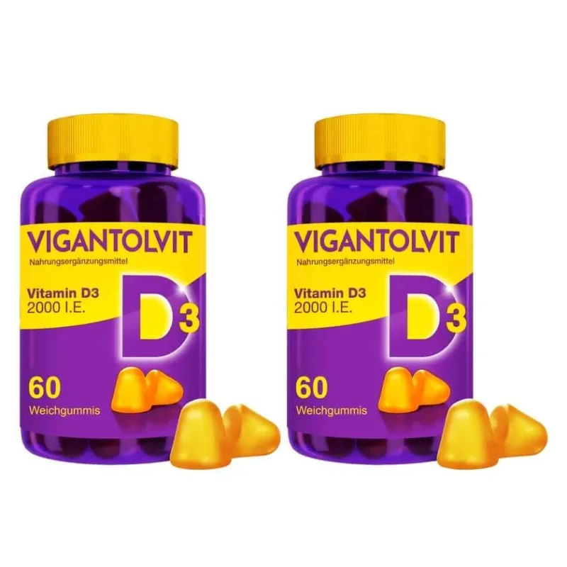 VIGANTOLVIT 2000 U.I. Vitamina D Softgel 2X60 buc — preț și oferte