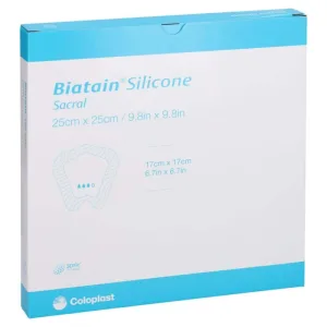 Biatain Silicon spumă bandaj sacrum mare 25x25 cm 5 buc