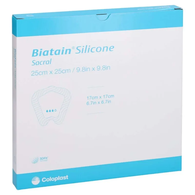 Biatain Silicon spumă bandaj sacrum mare 25x25 cm 5 buc — preț și oferte