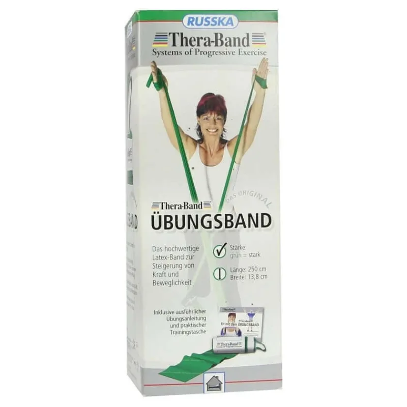 Thera-band Travel 2,5 m verde puternic 1 buc — preț și oferte