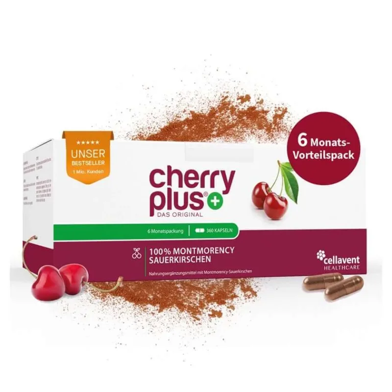 Capsule originale de cireșe amare Montmorency - Cherry PLUS® 360 Capsule — preț și oferte