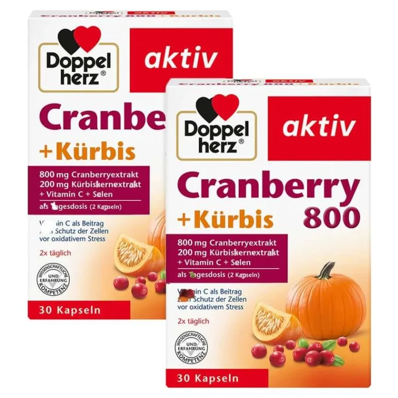 DH Cranberry + Dovleac + Vit C + Seleniu 2X30 buc — preț și oferte