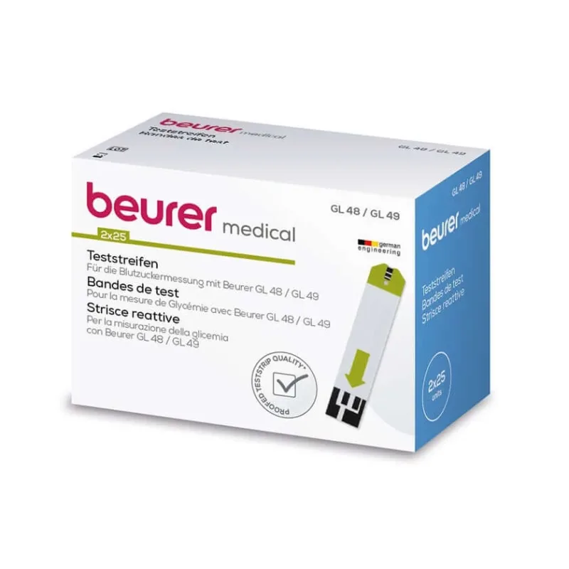 Beurer benzi de testare a glicemiei GL 48/ GL 49 50 buc. — preț și oferte