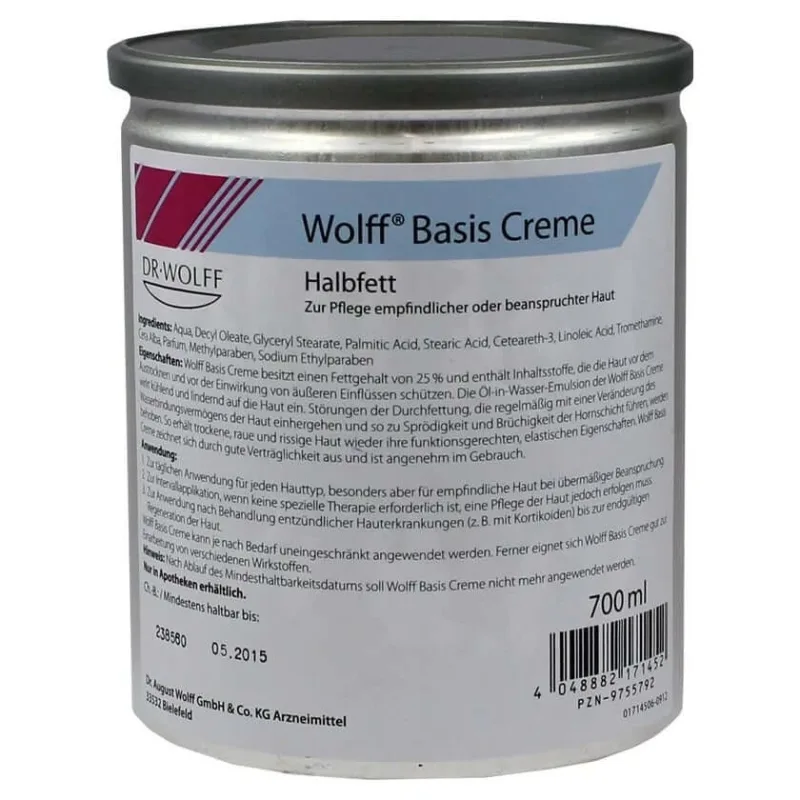 Wolff cremă de bază semi-grasă 700 ml — preț și oferte