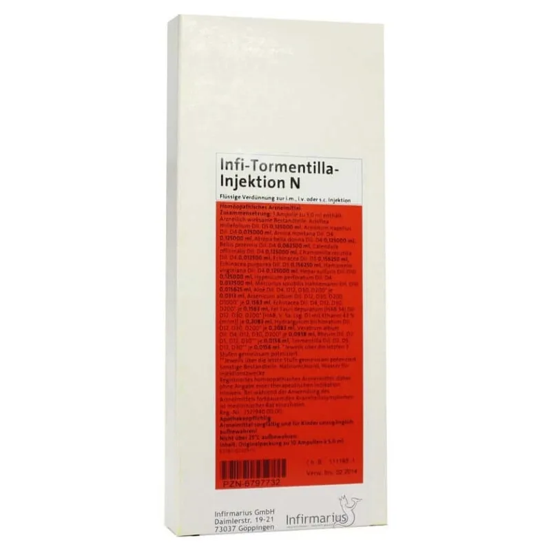 INFI Tormentilla injectabilă N 10X5 ml — preț și oferte