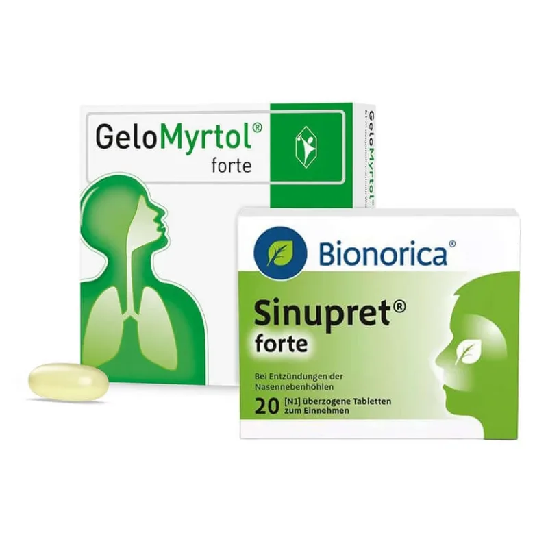 GeloMyrtol forte + Sinupret forte 1 set — preț și oferte