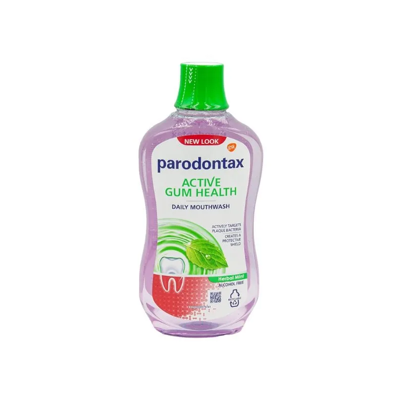 Apa de gura fara alcool Active Gum Health Herbal Mint Parodontax, 500 ml, Gsk — preț și oferte
