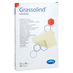 Comprese de unguent Grassolind 7,5x10 Cm Sterile 10 buc.