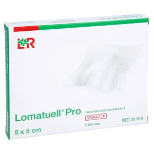 Lomatuell Pro 5x5 cm sterile 8 buc
