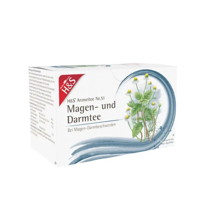 H & S Stomac și intestinale ceai filtru pungi 20X2.0 g — preț și oferte