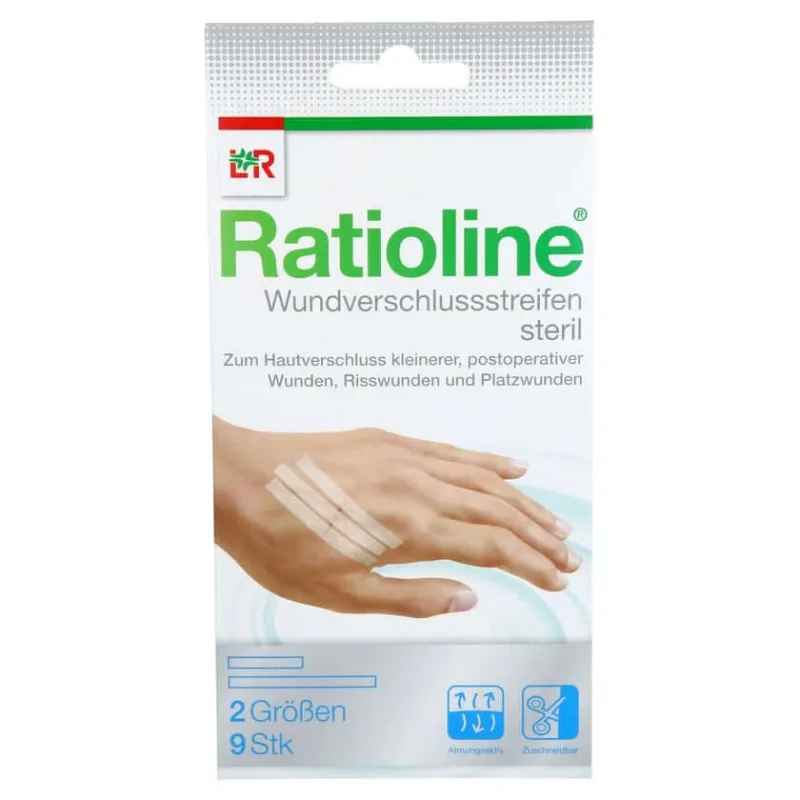 Ratioline benzi de închidere a rănilor sterile 2 dimensiuni 9 buc — preț și oferte