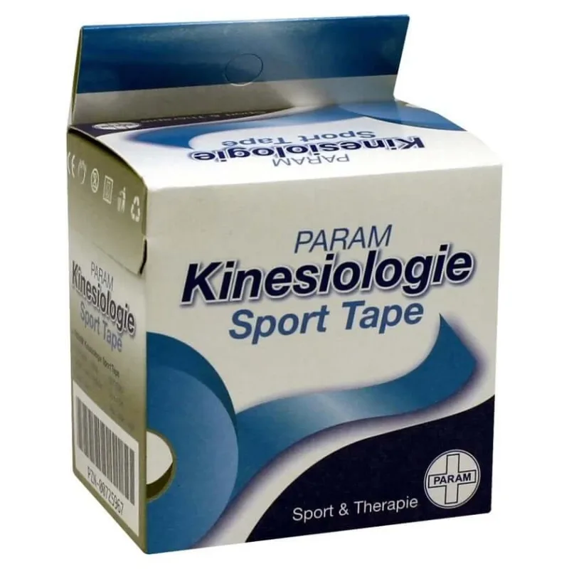 Bandă kinesiologică pentru sport 5 cmx5 m albastru 1 buc — preț și oferte