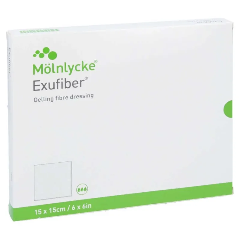 Exufiber 15x15 cm bandaj fibră gel 10 buc — preț și oferte