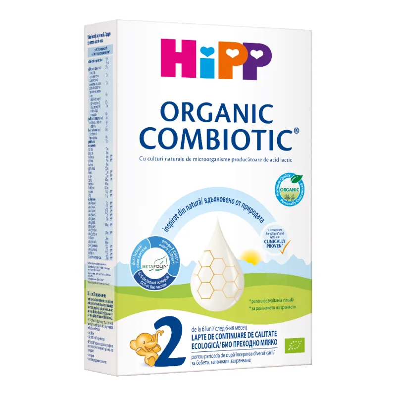 Lapte praf formula de continuare Bio Combiotic 2, +6 luni, 300g, Hipp — preț și oferte